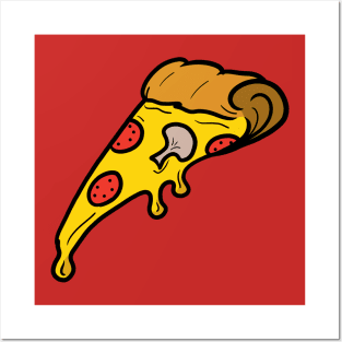 Pizza slice Posters and Art
